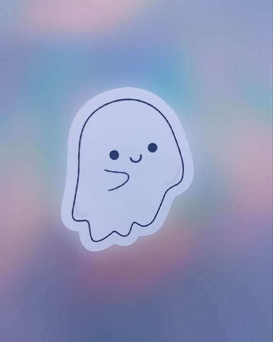 Spooky Boo Ghost Vinyl Sticker