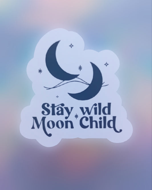 Spooky Moon Child Vinyl Sticker