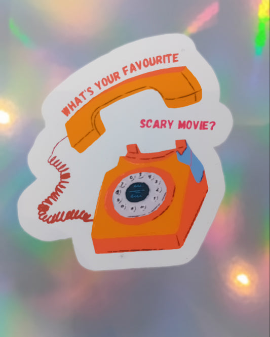 Spooky Fan Club Scary Movie Vinyl Sticker